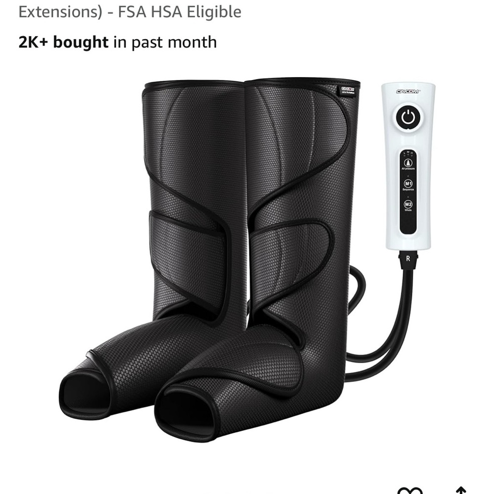 Black Leg Massager with Remote